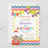 Kleurrijke Sweet Fun Snoep Thema Verjaardagsfeestj Kaart (Voorkant)