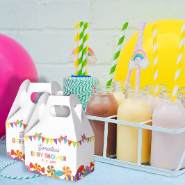 Kleurrijke Sweet Fun Snoep Theme Baby shower Bedankdoosjes