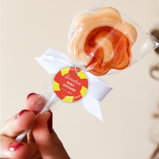 Kleurrijke Sweet Fun Snoep Theme Baby shower Bedankjes Labels