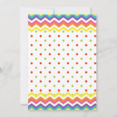 Kleurrijke Sweet Fun Snoep Theme Baby shower Bedankkaart (Achterkant)