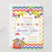 Kleurrijke Sweet Fun Snoep Theme Baby shower Kaart (Voorkant)