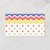 Kleurrijke Sweet Fun Snoep Verjaardagsspel Kaart (Achterkant)