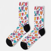 Kleurrijke Sweet Hearts Crew sokken (Links)