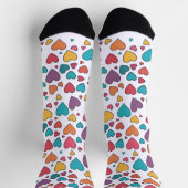 Kleurrijke Sweet Hearts Crew sokken (Top)