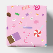 Kleurrijke Sweet Snoep Roze Patroon Party Favor Bo Bedankdoosjes (Bovenkant)