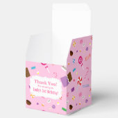 Kleurrijke Sweet Snoep Roze Patroon Party Favor Bo Bedankdoosjes (Geopend)
