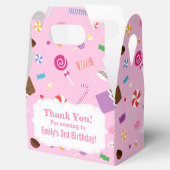 Kleurrijke Sweet Snoep Roze Patroon Party Favor Bo Bedankdoosjes (Geopend)