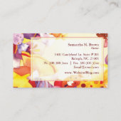 Kleurrijke Sweet Snoep Shop Visitekaartje (Achterkant)