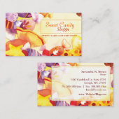 Kleurrijke Sweet Snoep Shop Visitekaartje (Voorkant / Achterkant)