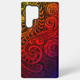 Kleurrijke Swirl Doodle Samsung Galaxy Hoesje