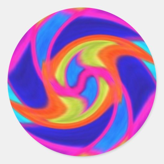 Kleurrijke Swirl Stickers (Voorkant)
