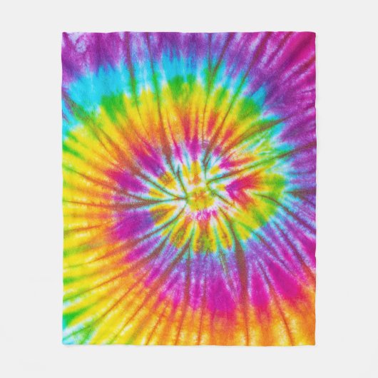 Kleurrijke Swirl Stropdas-Dye Abstract. Fleece Deken (Voorkant)