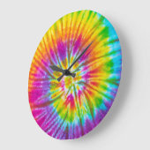 Kleurrijke Swirl Stropdas-Dye Abstract. Grote Klok (Hoek)