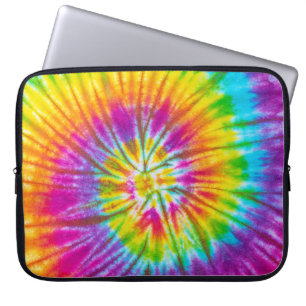 Kleurrijke Swirl Stropdas-Dye Abstract. Laptop Sleeve