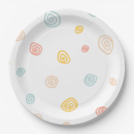Kleurrijke Swirls Party Bord