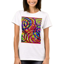Kleurrijke Swirls T-shirt