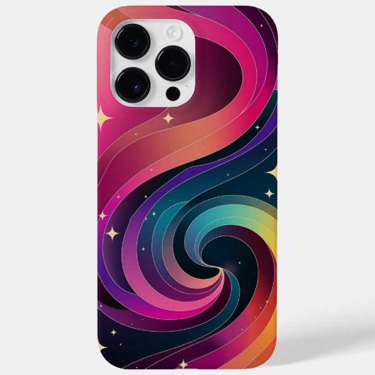 Kleurrijke Swirly Gradient Behang Telefoonhoes Case-Mate iPhone Case (Achterkant)