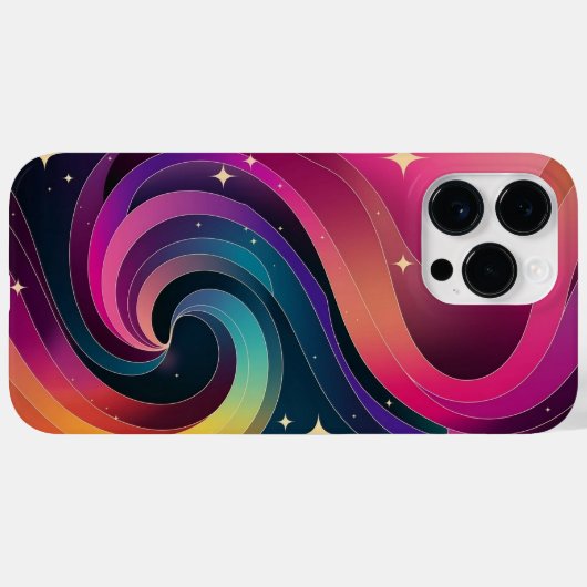 Kleurrijke Swirly Gradient Behang Telefoonhoes Case-Mate iPhone Case (Achterkant (horizontaal))