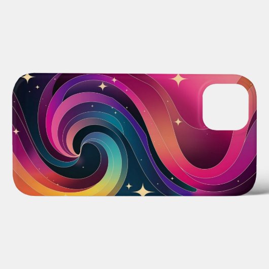 Kleurrijke Swirly Gradient Behang Telefoonhoes Case-Mate iPhone Case (Achterkant (horizontaal))