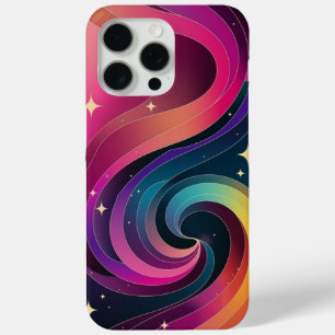 Kleurrijke Swirly Gradient Behang Telefoonhoes iPhone 15 Pro Max Hoesje