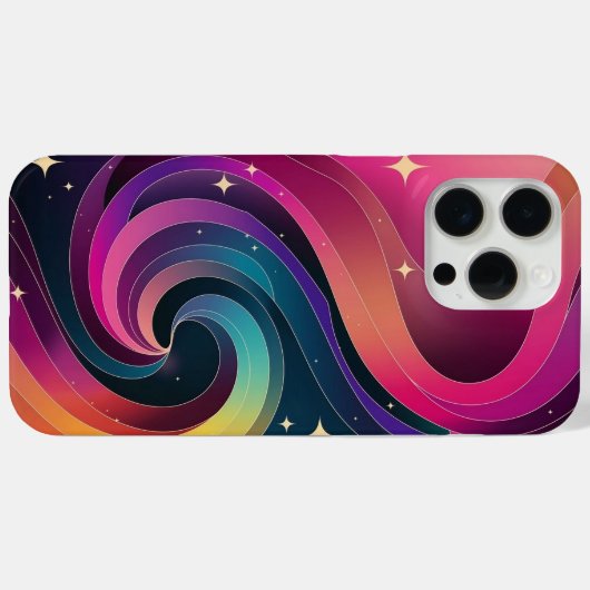 Kleurrijke Swirly Gradient Behang Telefoonhoes Case-Mate iPhone Case (Achterkant (horizontaal))