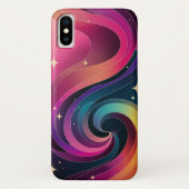 Kleurrijke Swirly Gradient Behang Telefoonhoes Case-Mate iPhone Case (Achterkant)