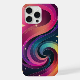 Kleurrijke Swirly Gradient Behang Telefoonhoes iPhone 15 Pro Max Case