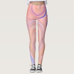 Kleurrijke swirly patroon Leggings