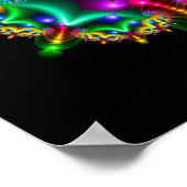 Kleurrijke Symmetrie Fractal Poster (Hoek)