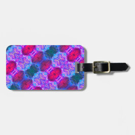 Kleurrijke symmetrie Var Roteren Bagagelabel