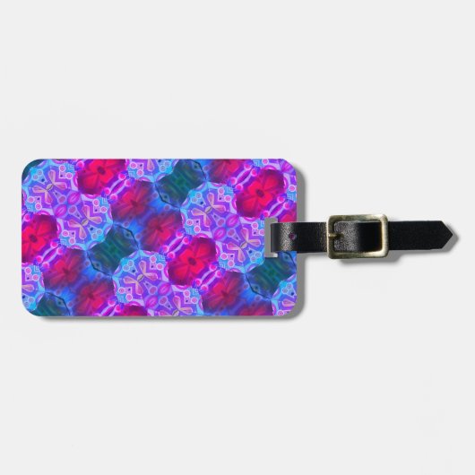 Kleurrijke symmetrie Var Roteren Bagagelabel (Voorkant horizontaal)