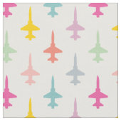 Kleurrijke T-38 Talon Fighter Jet Pattern Pastel Stof (Close Up)