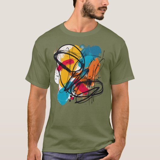 Kleurrijke t-shirt (Voorkant)