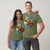 Kleurrijke t-shirt (Unisex)