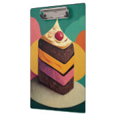 Kleurrijke taart ontworpen klembord (Links)