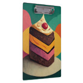 Kleurrijke taart ontworpen klembord (Rechts)