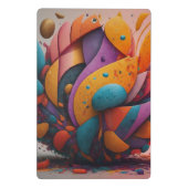 Kleurrijke taart ontworpen mini klembord (Achterkant)