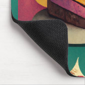 Kleurrijke taart ontworpen muismat (Hoek)