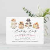 Kleurrijke taarten Schattige elke leeftijd dessert Kaart (Staand voorkant)