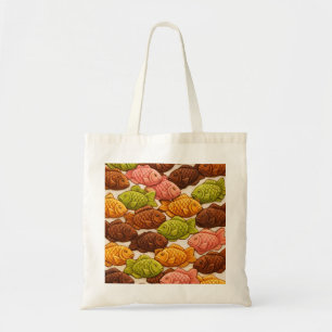 Kleurrijke Taiyaki Vis Gebak Tote Bag