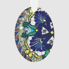 kleurrijke talavera aardewerk Mexicaans blauw foto Ornament