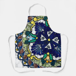 kleurrijke talavera aardewerk Mexicaanse blauwe fo Schort