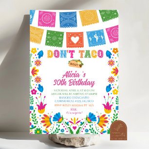 Kleurrijke Talavera Mexicaanse Surprise Party Uitn Kaart