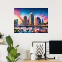 Kleurrijke Tampa Florida Abstracte Kunst