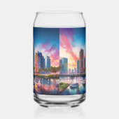 Kleurrijke Tampa Skyline Blikvorm Glas (Rechts)
