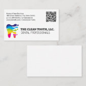 Kleurrijke Tand Logo | Tandarts Visitekaartje (Voorkant / Achterkant)