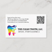 Kleurrijke Tand Logo | Tandarts Visitekaartje (Voorkant)