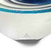 Kleurrijke Tandpasta & Tandenborstel Abstracte Kun Perfect Poster (Hoek)