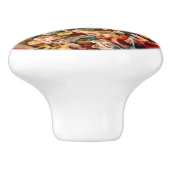 Kleurrijke tandvleeswand keramische knop (Zijkant)