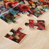 Kleurrijke tandvleeswand legpuzzel (Zijkant)